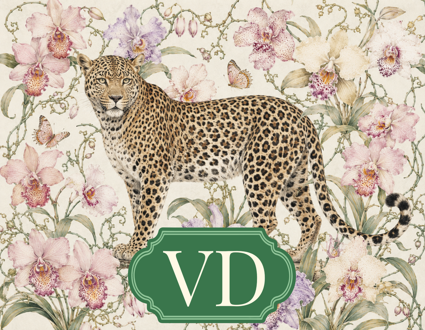 Luxe Leopard - Among the Orchids