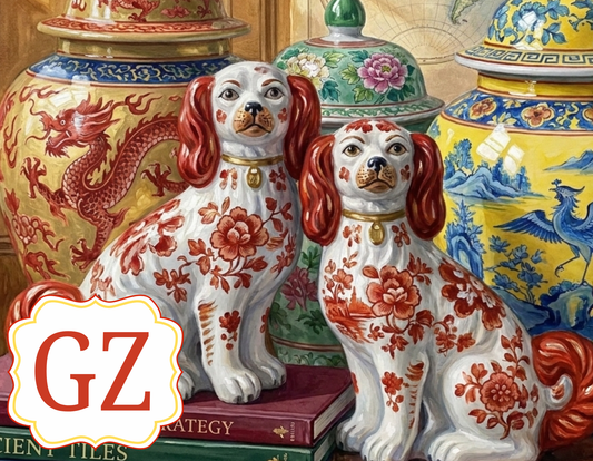 Staffordshire Dogs - A Little Light Reading 5