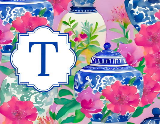 Floral - Chinoiserie Flowers In Bloom, Magenta
