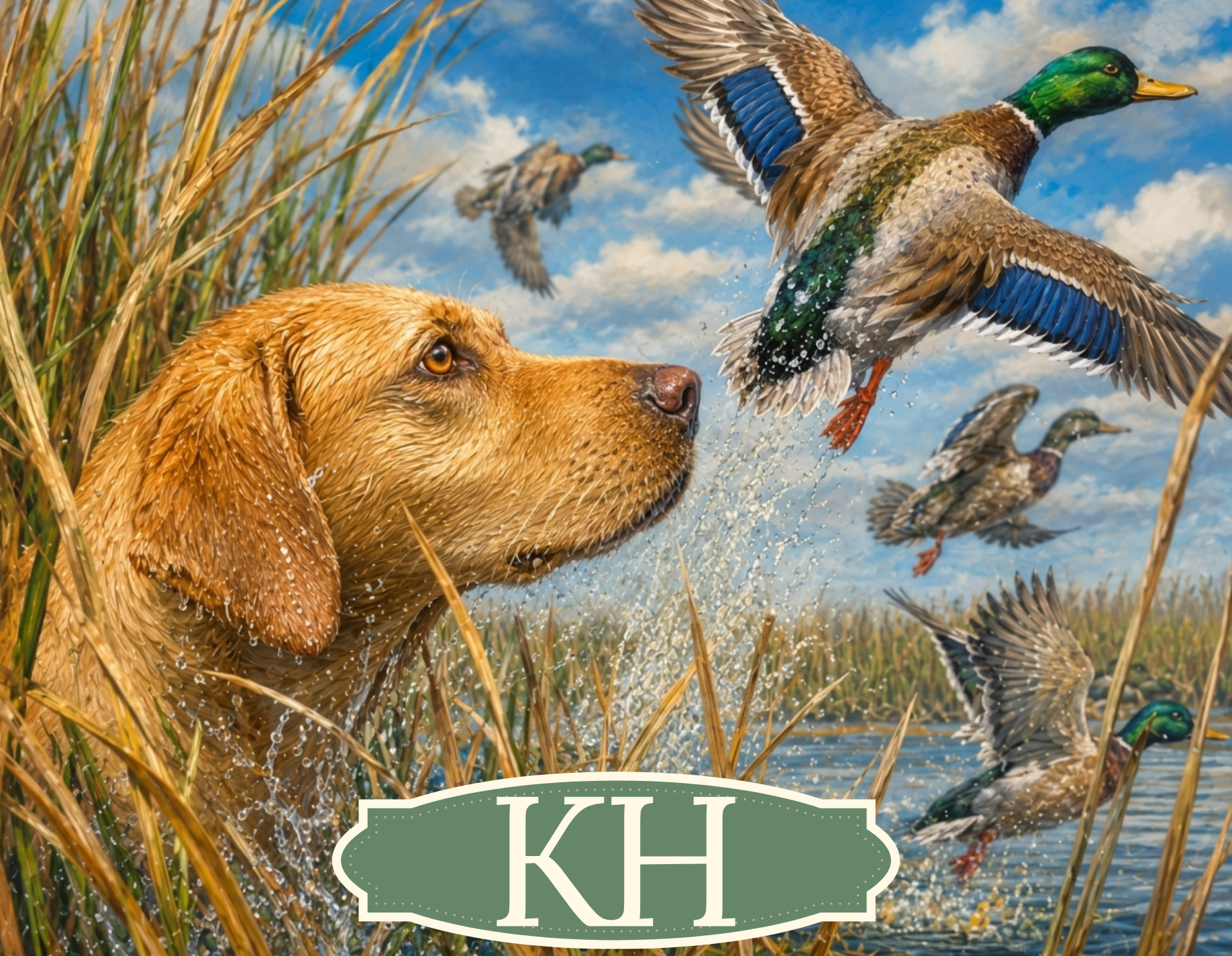 Dog - Golden Retriever Duck Hunt