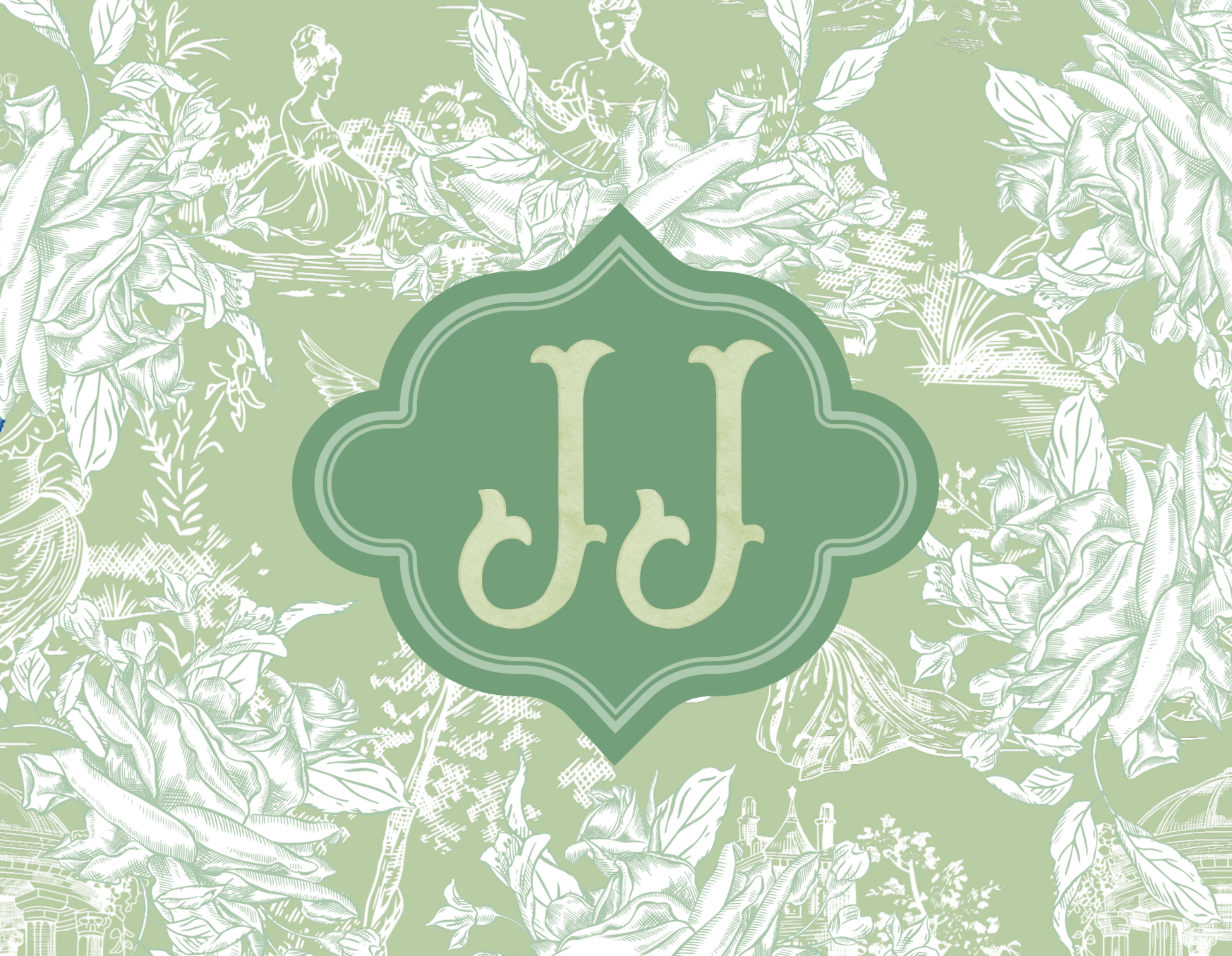 Toile - Green Chinoiserie