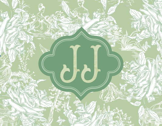 Toile - Green Chinoiserie