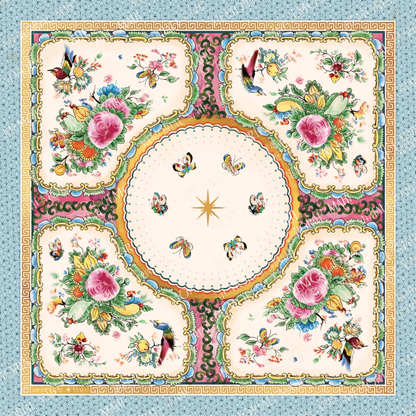 Grandma's Good China Mahjong Mat