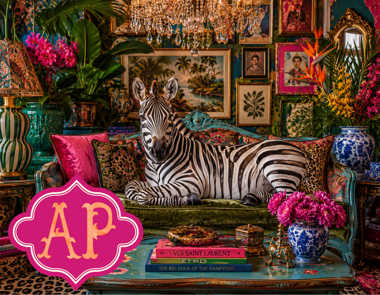 Zebra - Maximalist Zebra in Repose