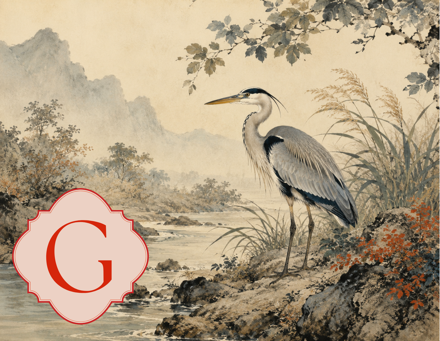 Heron - The Mighty Heron Watches Over the Water