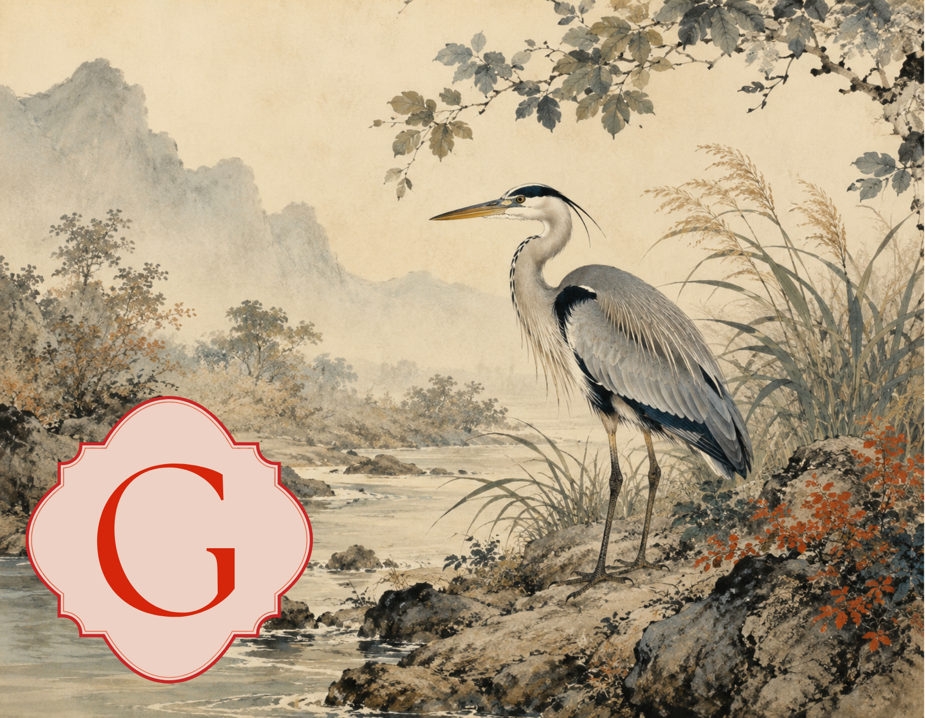 Heron - The Mighty Heron Watches Over the Water