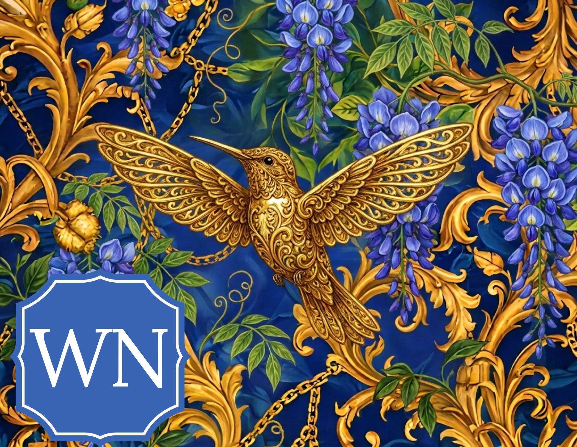 Gilt Hummingbird - Royal Blue Hummingbird