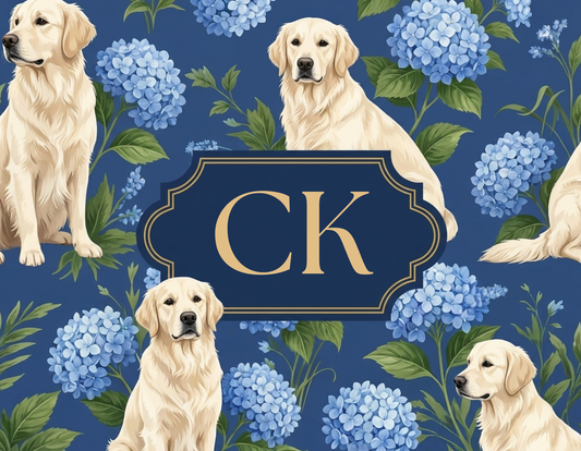Dog - English Cream Golden Retriever Strikes a Pose