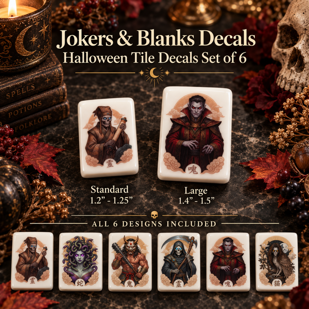 Halloween & Fall Tile Decal Collection