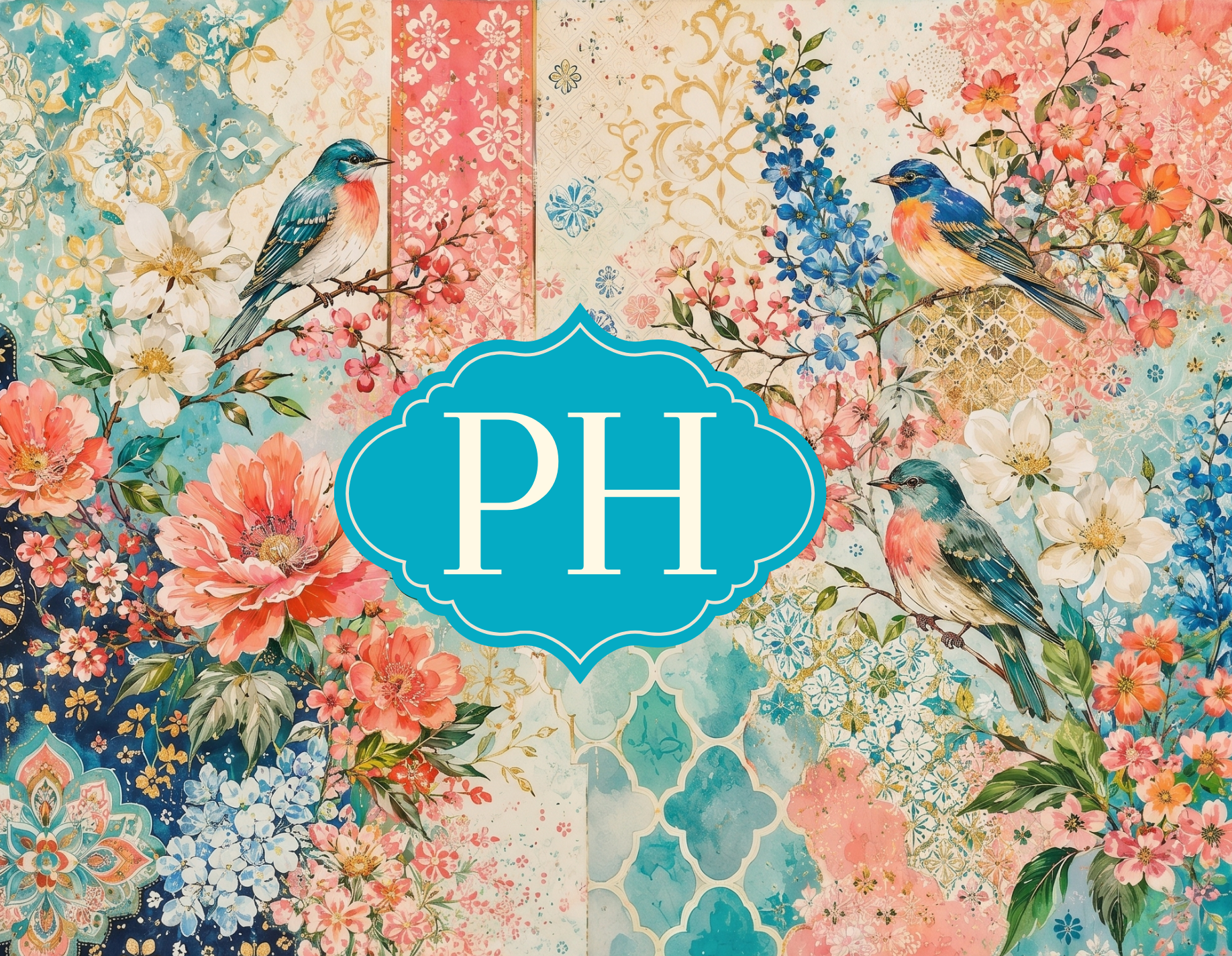 Pattern Play - Blue Bird Beauties