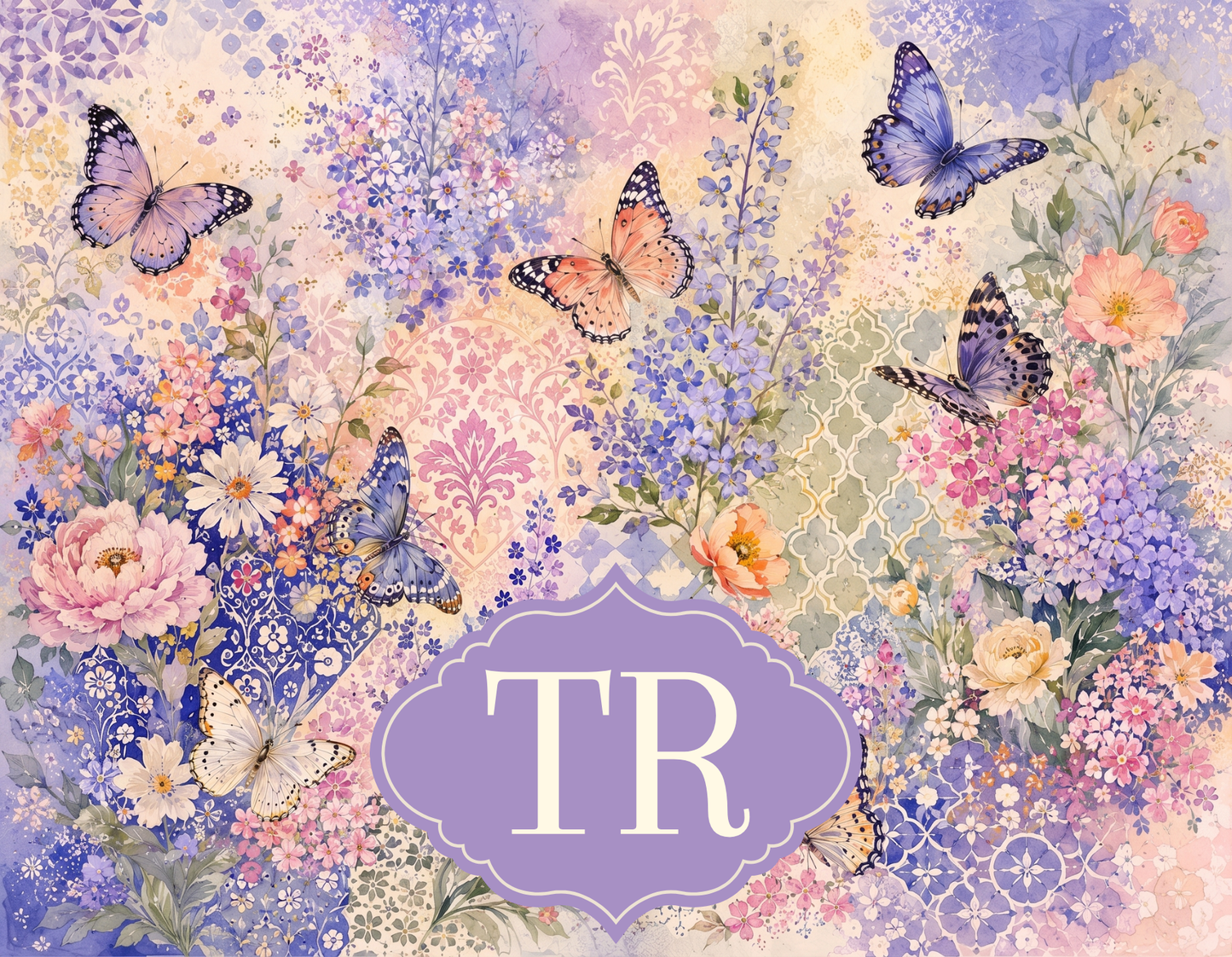 Pattern Play - Butterflies & Blooms