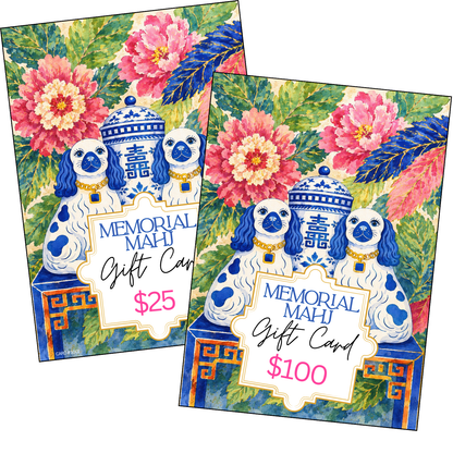 Memorial Mahj Gift Cards - Electronic Delivery