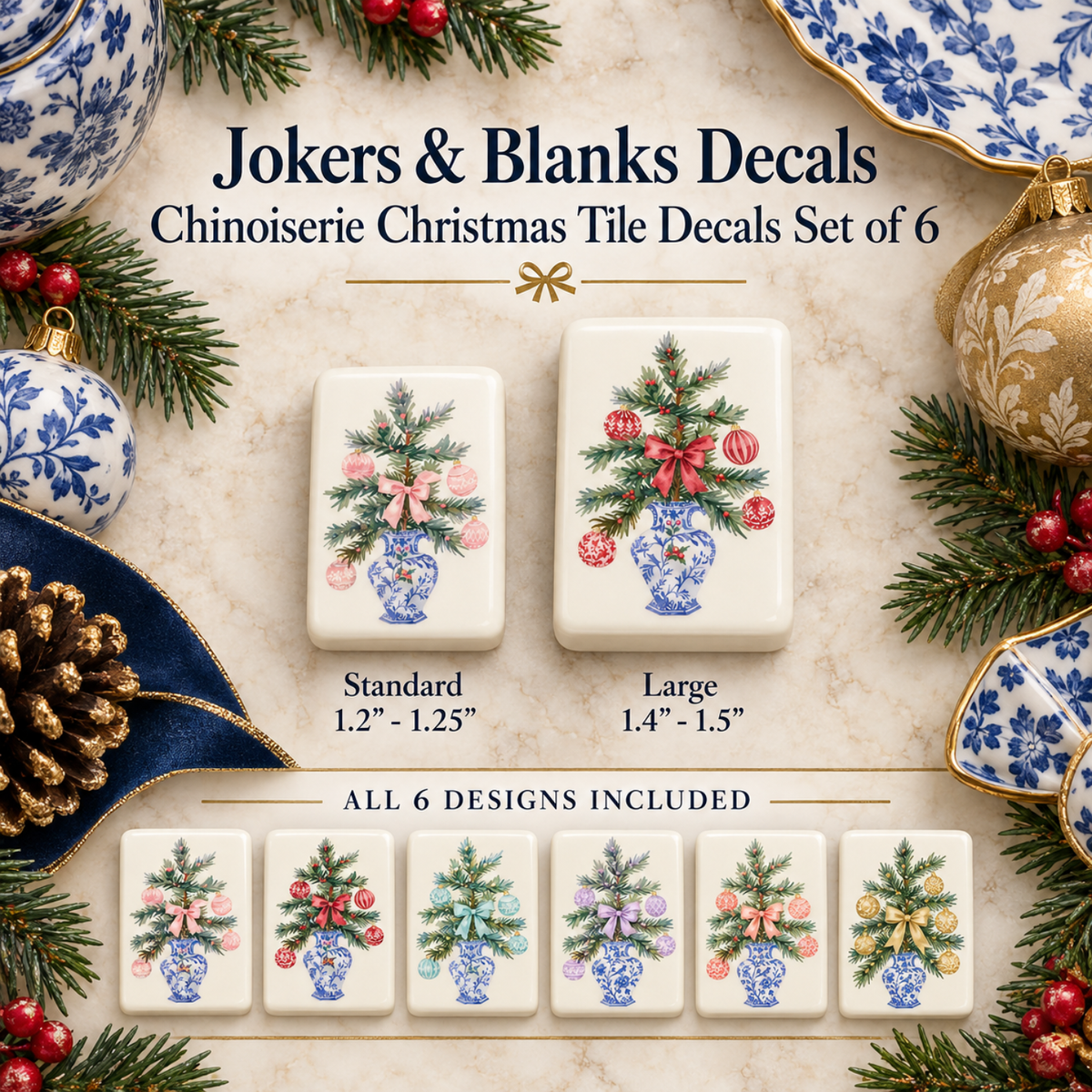 Winter Wonder Holiday Tile Decal Collection