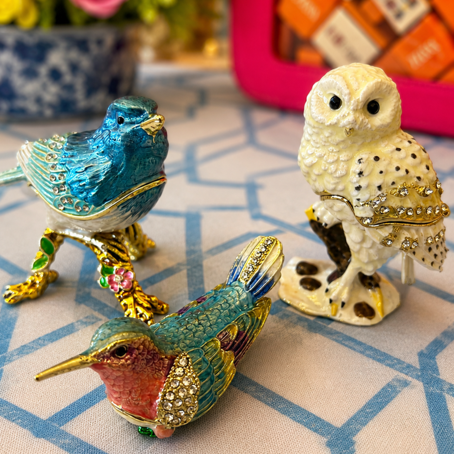 Bedazzled Bam Bird Dice Nest