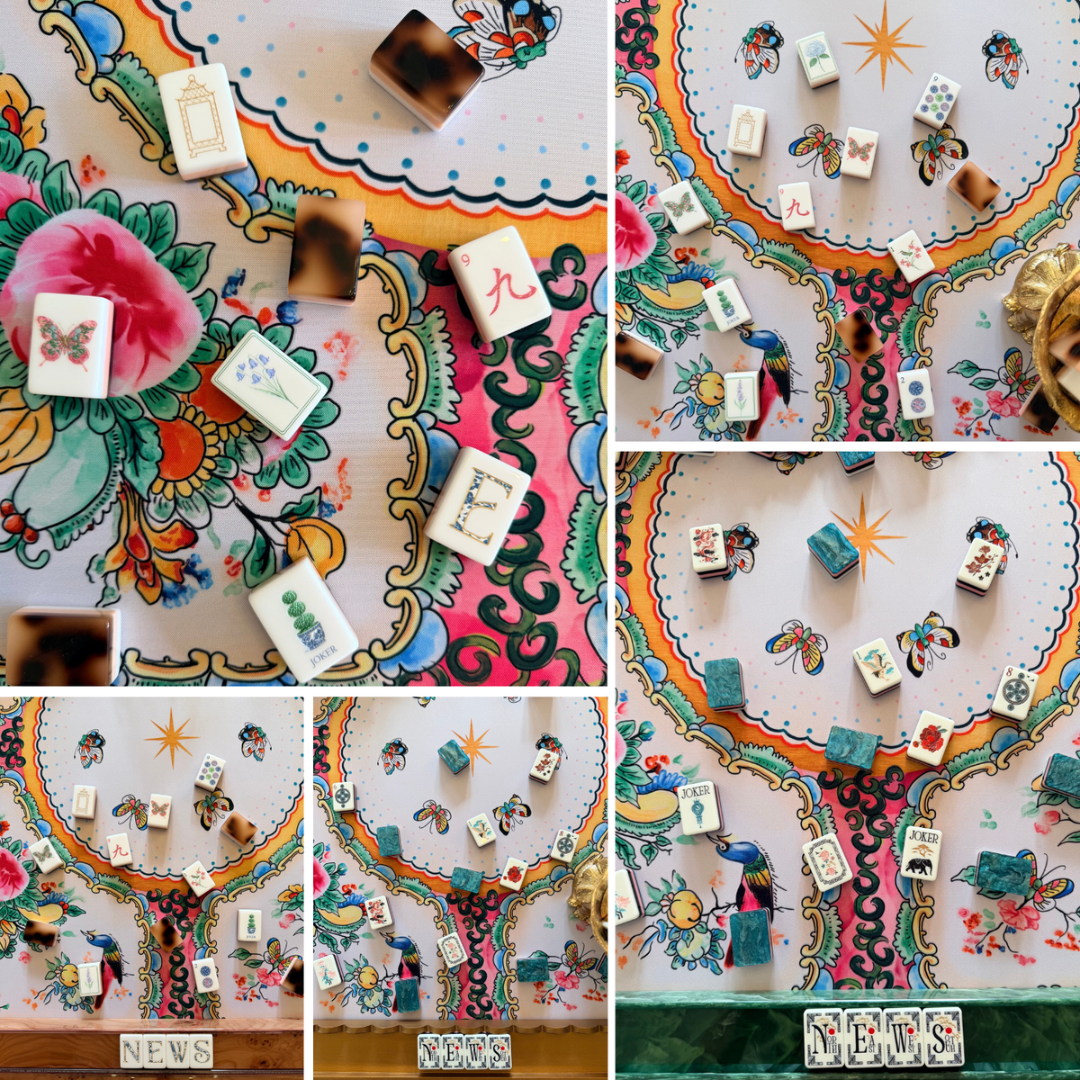 Grandma's Good China Mahjong Mat